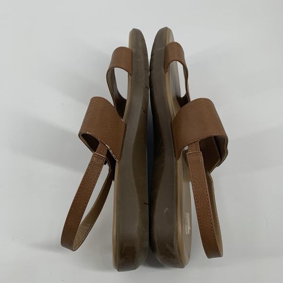 A2 by Aerosoles Interpret Faux Leather Strappy Open Toe Sandals 10 Tan Beige - Picture 4 of 8